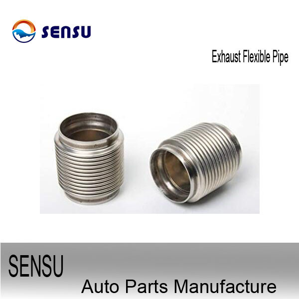 Vibration Absorb 3 Inch Stainless Steel Exhaust Flex Pipe SS202  Wire Braid